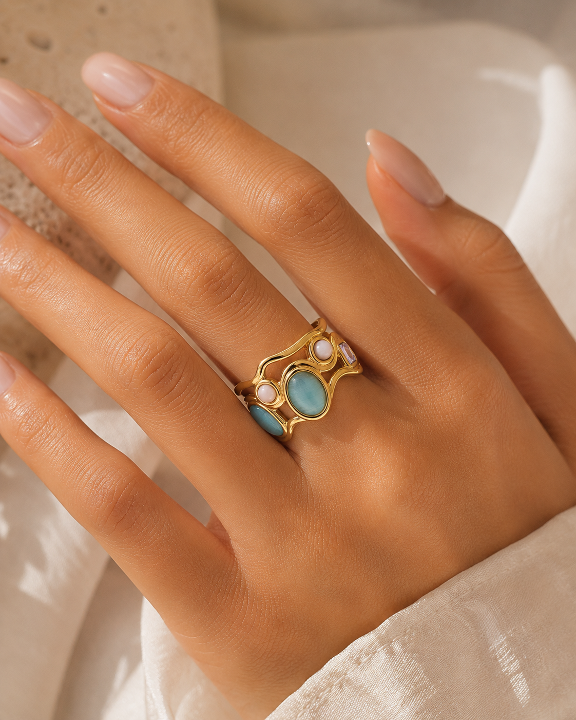 Brittany Multi Stone Ring