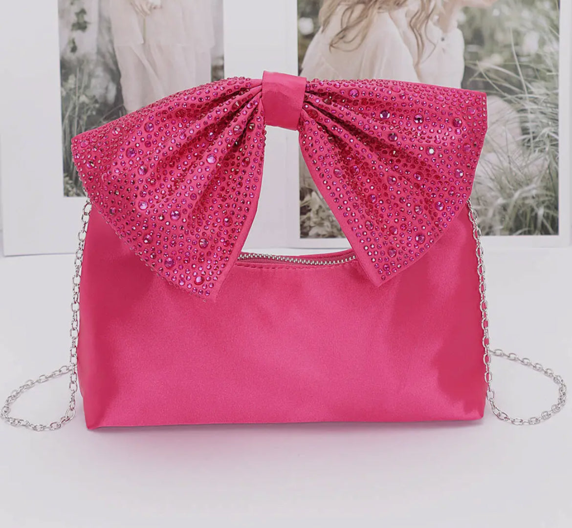 Pink Satin Handbag