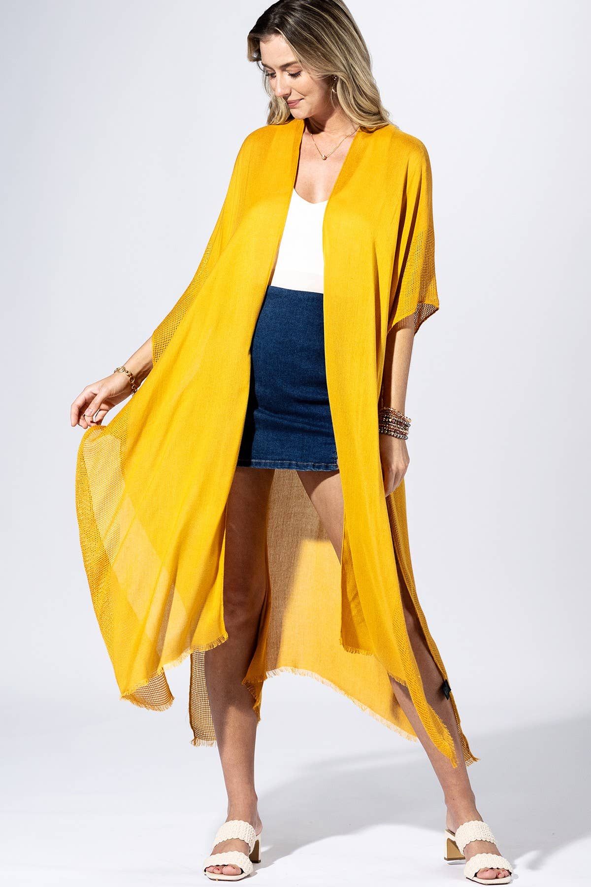 Goldenrod Flow Kimono