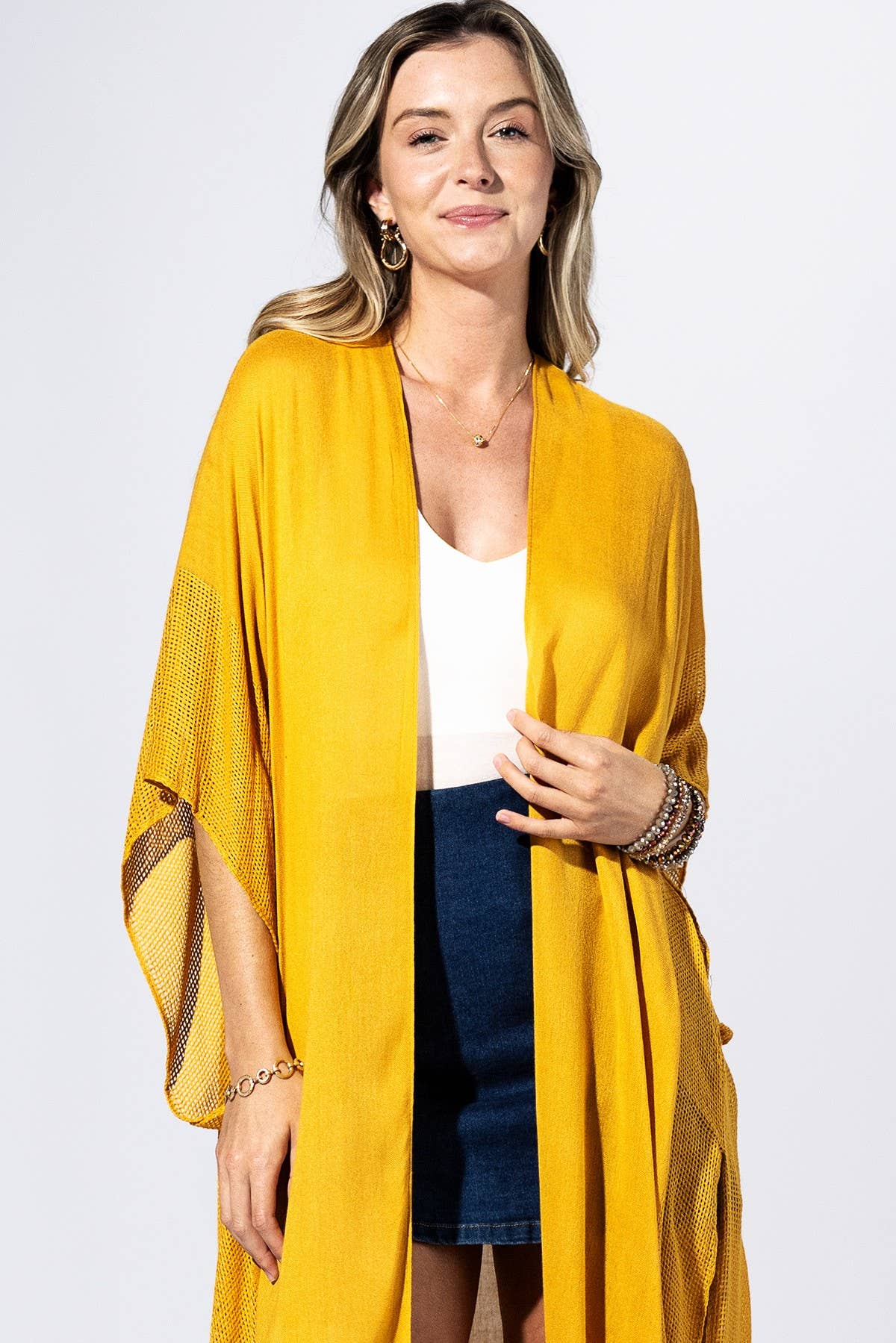 Goldenrod Flow Kimono