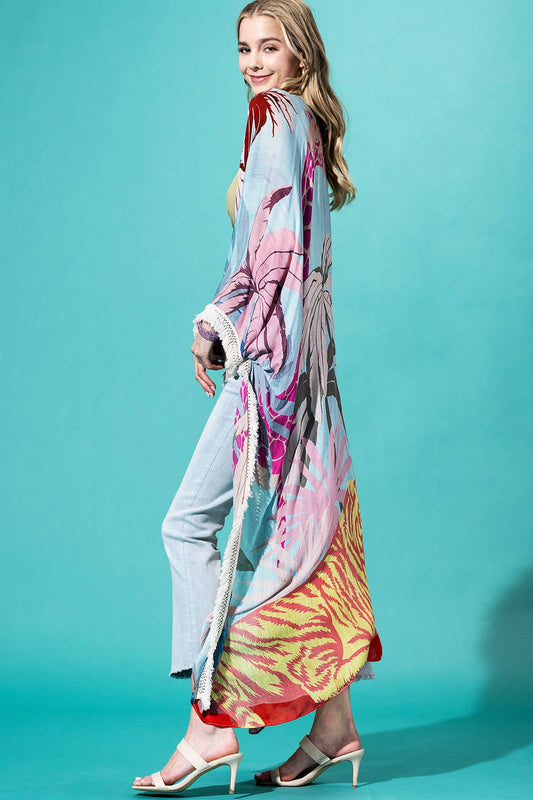 Pink Horizons Kimono