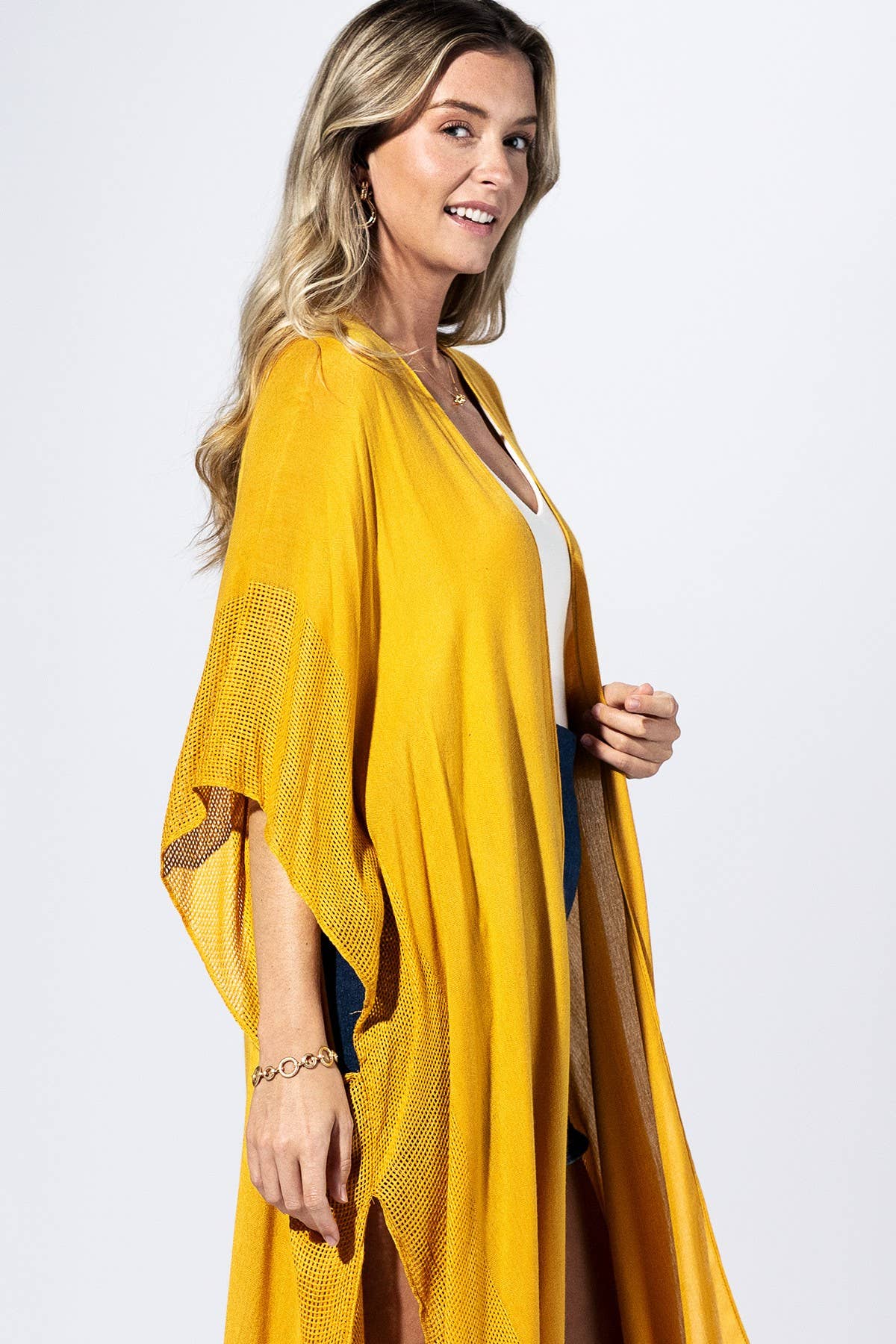 Goldenrod Flow Kimono