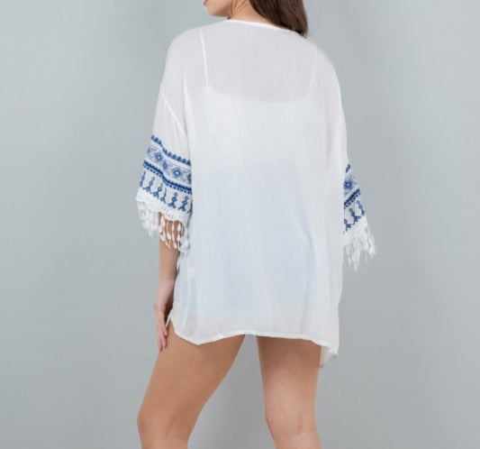 Aztec Print Kimono