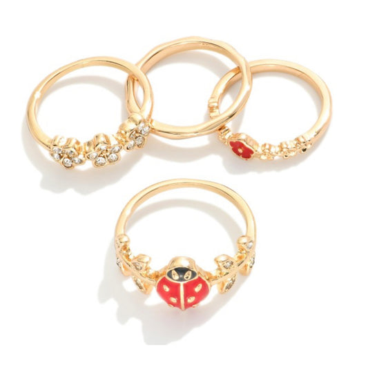 ladybug ring set