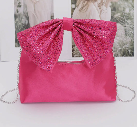 Pink Satin Handbag