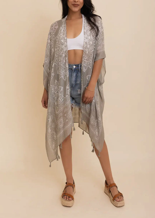 Mandala Tassel Kimono