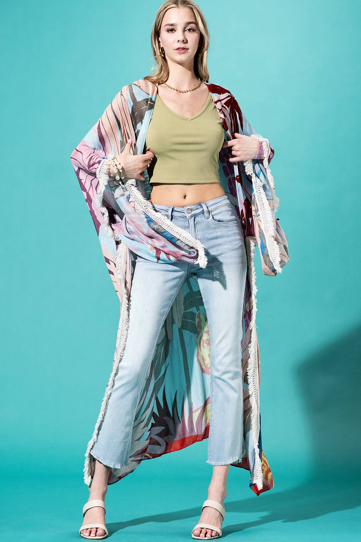 Pink Horizons Kimono