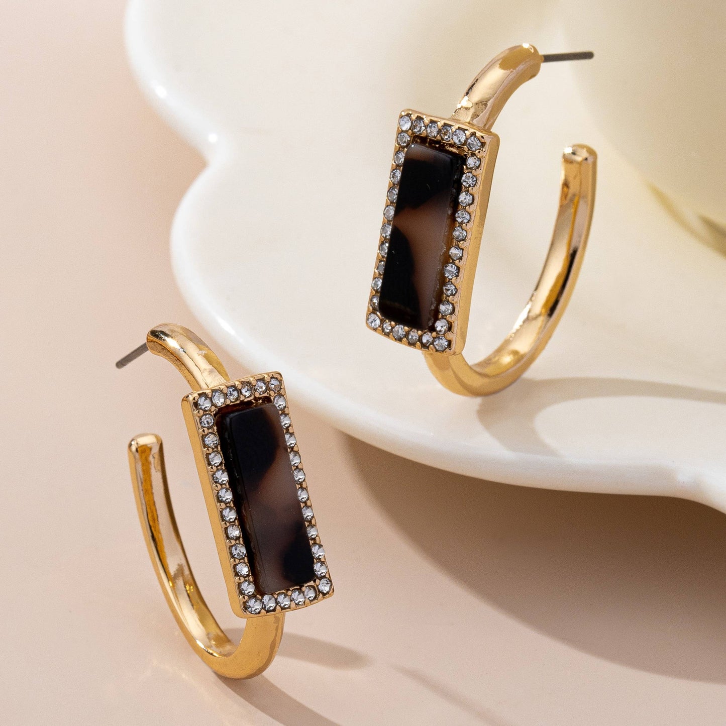 Gilded Elegance Hoops