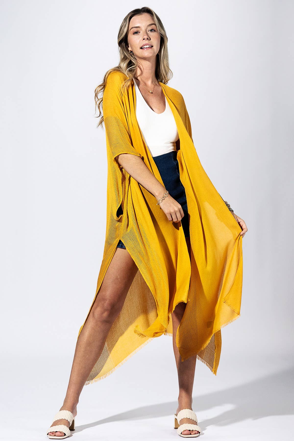 Goldenrod Flow Kimono