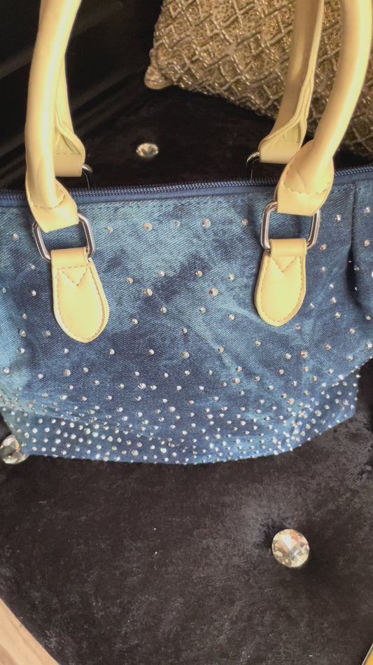 Denim & Bling Handbag